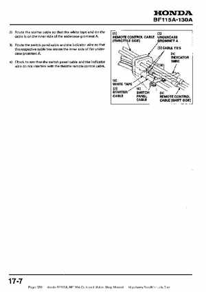 Honda BF115A, BF130A Outboard Motors Shop Manual., Page 356