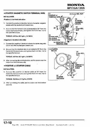 Honda BF115A, BF130A Outboard Motors Shop Manual., Page 359