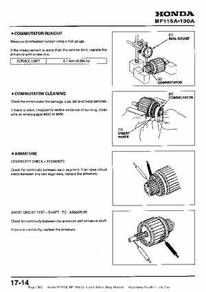 Honda BF115A, BF130A Outboard Motors Shop Manual., Page 363