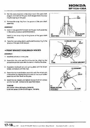 Honda BF115A, BF130A Outboard Motors Shop Manual., Page 367