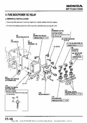 Honda BF115A, BF130A Outboard Motors Shop Manual., Page 368