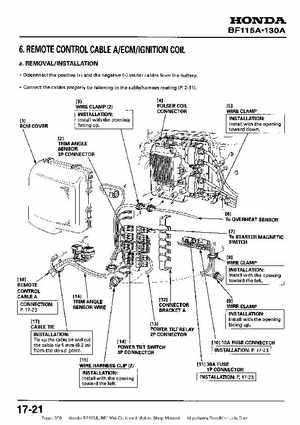 Honda BF115A, BF130A Outboard Motors Shop Manual., Page 370