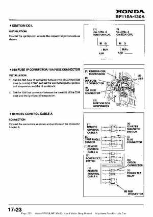 Honda BF115A, BF130A Outboard Motors Shop Manual., Page 372