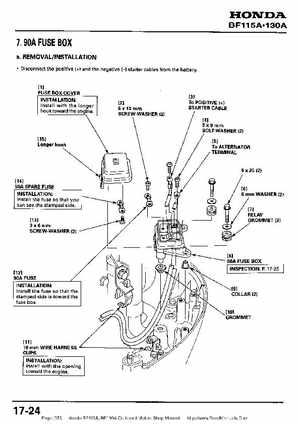 Honda BF115A, BF130A Outboard Motors Shop Manual., Page 373