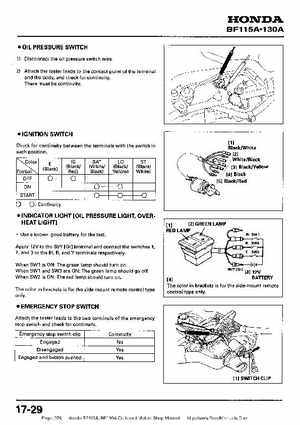 Honda BF115A, BF130A Outboard Motors Shop Manual., Page 378