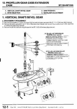 Honda BF115A, BF130A Outboard Motors Shop Manual., Page 396