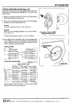 Honda BF115A, BF130A Outboard Motors Shop Manual., Page 406