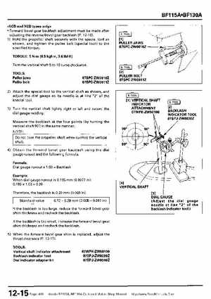 Honda BF115A, BF130A Outboard Motors Shop Manual., Page 410