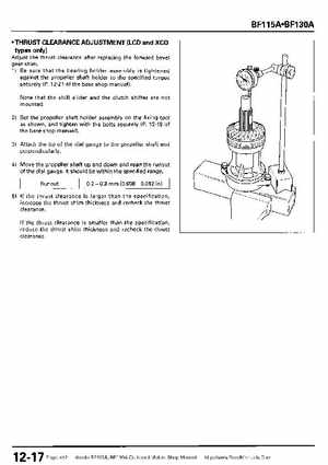 Honda BF115A, BF130A Outboard Motors Shop Manual., Page 412