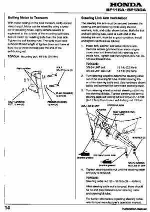 Honda BF115A, BF130A Outboard Motors Shop Manual., Page 445