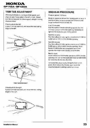 Honda BF115A, BF130A Outboard Motors Shop Manual., Page 460