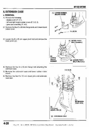 Honda BF15D BF20D Outboard Motors Shop Manual., Page 99
