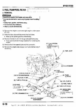 Honda BF15D BF20D Outboard Motors Shop Manual., Page 123