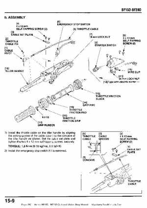 Honda BF15D BF20D Outboard Motors Shop Manual., Page 260