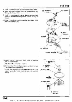 Honda BF15D BF20D Outboard Motors Shop Manual., Page 272