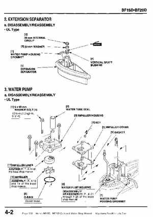 Honda BF15D BF20D Outboard Motors Shop Manual., Page 328