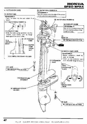 Honda BF20 BF2A Outboard Motors Manual, Page 47