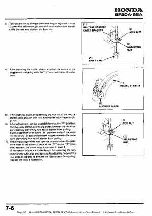 Honda BF20A-BF25A, BF25D-BF30D Outboard Motors Shop Manual., Page 95