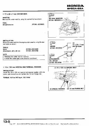 Honda BF20A-BF25A, BF25D-BF30D Outboard Motors Shop Manual., Page 157