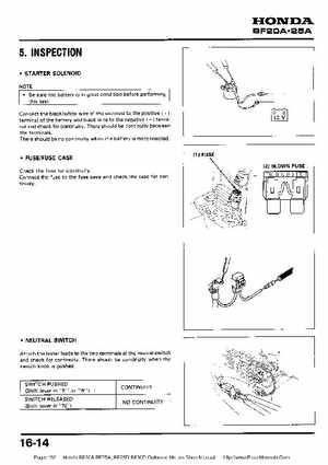 Honda BF20A-BF25A, BF25D-BF30D Outboard Motors Shop Manual., Page 192