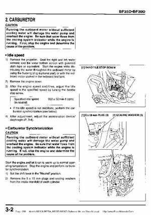 Honda BF20A-BF25A, BF25D-BF30D Outboard Motors Shop Manual., Page 268