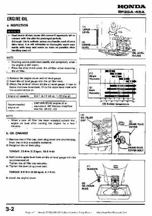 Honda BF35A-BF45A Outboard Motors Shop Manual., Page 47