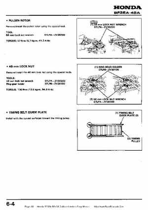 Honda BF35A-BF45A Outboard Motors Shop Manual., Page 86