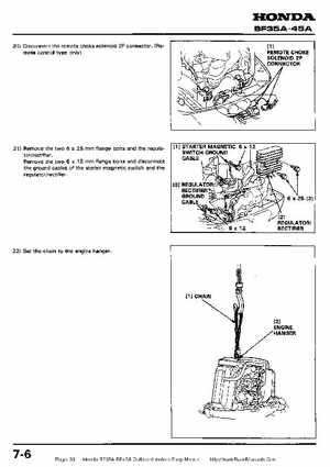Honda BF35A-BF45A Outboard Motors Shop Manual., Page 93