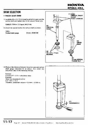 Honda BF35A-BF45A Outboard Motors Shop Manual., Page 147