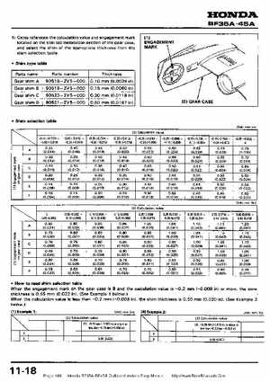 Honda BF35A-BF45A Outboard Motors Shop Manual., Page 148