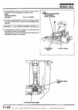 Honda BF35A-BF45A Outboard Motors Shop Manual., Page 153