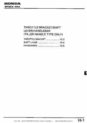 Honda BF35A-BF45A Outboard Motors Shop Manual., Page 183