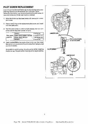 Honda BF35A-BF45A Outboard Motors Shop Manual., Page 258
