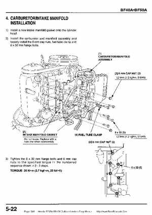 Honda BF35A-BF45A Outboard Motors Shop Manual., Page 340