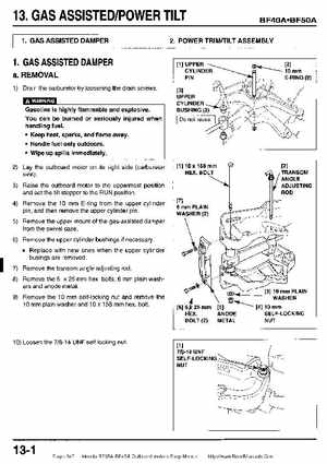 Honda BF35A-BF45A Outboard Motors Shop Manual., Page 347