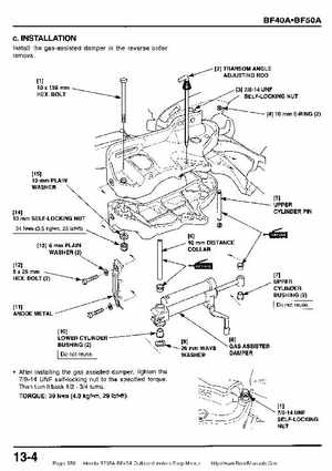 Honda BF35A-BF45A Outboard Motors Shop Manual., Page 350