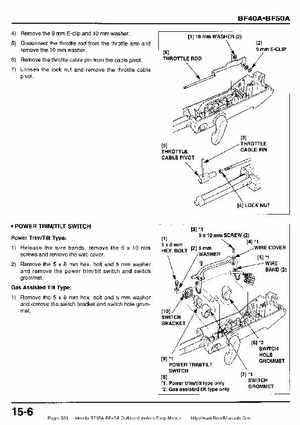 Honda BF35A-BF45A Outboard Motors Shop Manual., Page 363