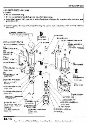 Honda BF35A-BF45A Outboard Motors Shop Manual., Page 417