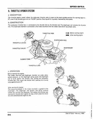 Honda BF50 (5HP), BF5A Outboard Motors Shop Manual 2014, Page 88