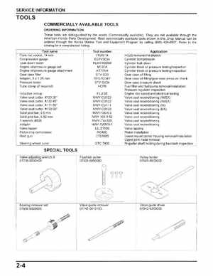 Honda BF75, BF100, BF8A Outboard Motors Shop Manual, Page 11