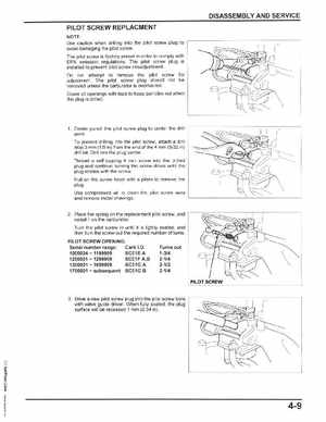 Honda BF75, BF100, BF8A Outboard Motors Shop Manual, Page 42