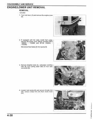 Honda BF75, BF100, BF8A Outboard Motors Shop Manual, Page 63