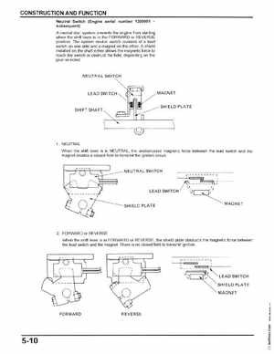 Honda BF75, BF100, BF8A Outboard Motors Shop Manual, Page 116