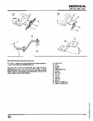 Honda BF75 BF100 Outboards Service Manual, Page 92
