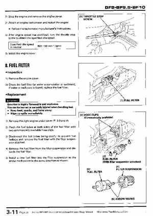 Honda BF8, BF9.9 and BF10 Outboard Motors Shop Manual., Page 59