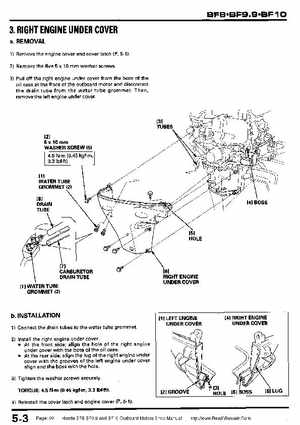 Honda BF8, BF9.9 and BF10 Outboard Motors Shop Manual., Page 99