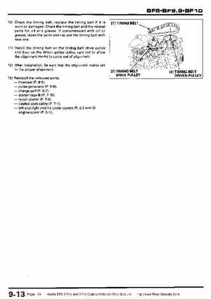 Honda BF8, BF9.9 and BF10 Outboard Motors Shop Manual., Page 154