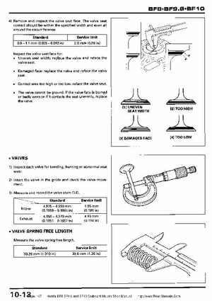 Honda BF8, BF9.9 and BF10 Outboard Motors Shop Manual., Page 167