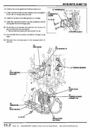 Honda BF8, BF9.9 and BF10 Outboard Motors Shop Manual., Page 183