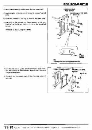 Honda BF8, BF9.9 and BF10 Outboard Motors Shop Manual., Page 191